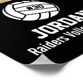 Persoonlijk volleybal foto collage team # poster (Hoek)