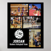 Persoonlijk volleybal foto collage team # poster (Voorkant)