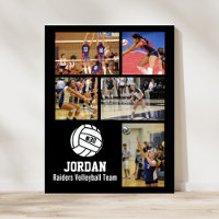 Persoonlijk volleybal foto collage team #