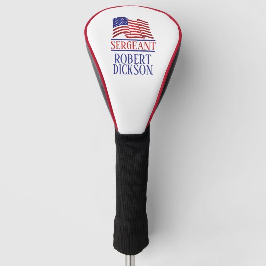 Persoonlijk voor US Militair Golfheadcover (Voorkant)