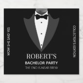 Persoonlijk vrijgezellenfeest bier etiket (Enkel label)