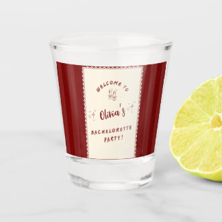 Persoonlijk vrijgezellenfeest shotglas shot glas