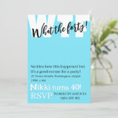 Persoonlijk wat de veertig grappige verjaardag van kaart (Staand voorkant)