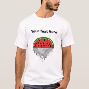 Persoonlijk watermeloen & Palestina T-shirt