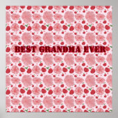 Persoonlijk waterverf kersen bloempatroon,  poster (Voorkant)