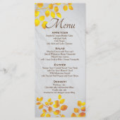 Persoonlijk Weddenschap Menu (Voorkant)