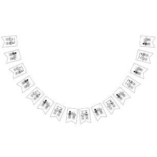 Persoonlijk weddenschap met een motorrijder vlaggetjes