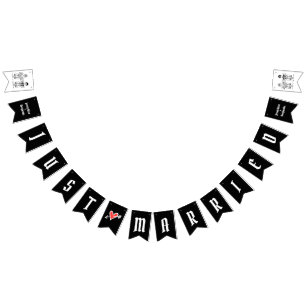 Persoonlijk weddenschap met een motorrijder vlaggetjes