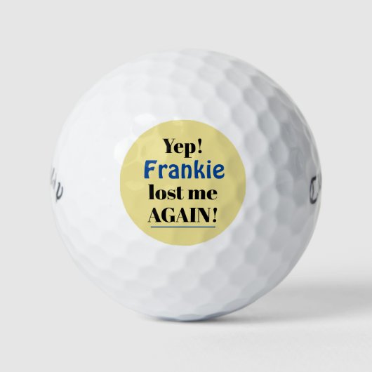 Persoonlijk weer verloren grappig golfballen (Voorkant)