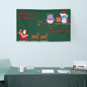 Persoonlijk welkom in kerstbanner spandoek (Beurs)