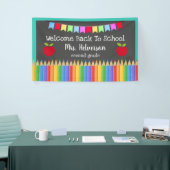 Persoonlijk welkom naar school spandoek (Beurs)