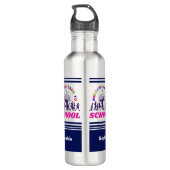 Persoonlijk Welkom terug op school Waterfles (Achterkant)