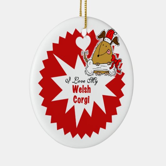 Persoonlijk Welsh Corgi Keepomwille Ornament (Rechts)