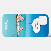 Persoonlijk Whatcha Doing? Cartoon Case-Mate iPhone Case (Achterkant (horizontaal))