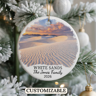 Persoonlijk White Sands National Park, New Mexico Keramisch Ornament