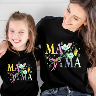 Persoonlijk Wildflower Mama T-Shirt