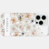Persoonlijk Wildflower-patroon Case-Mate iPhone Case (Achterkant (horizontaal))