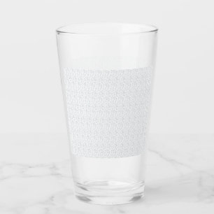 Persoonlijk winter geometrisch patroon glas