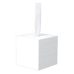 Persoonlijk winter geometrisch patroon kubus ornament