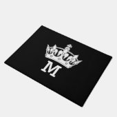 Persoonlijk Witte Kroon Monogram Deurmat (Schuin)