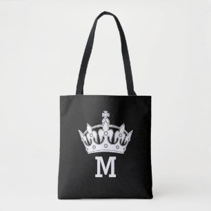 Persoonlijk Witte Kroon Monogram Draagtas