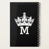 Persoonlijk Witte Kroon Monogram Planner (Achterkant)