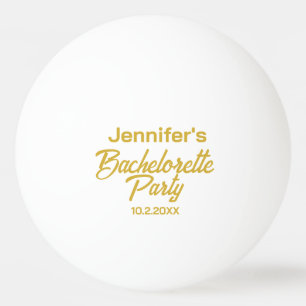 Persoonlijk witte vrijgezellenfeest pingpongballen