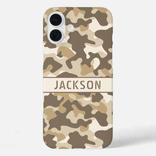 Persoonlijk Woestijncamouflage Case-Mate iPhone Case (Achterkant)