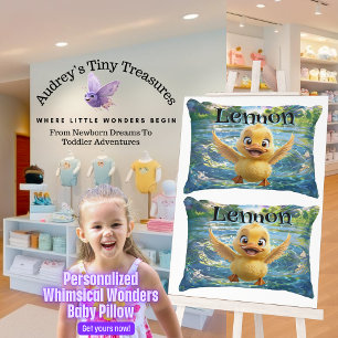 Persoonlijk Wonderlijk Eendje Baby Kussen