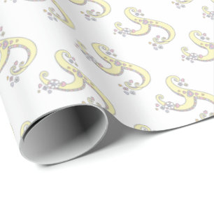 Persoonlijk Y-lettermonogram inpakpapier