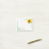Persoonlijk - Yellow Black-Eyed Susan Photo Post-it® Notes (Op bureau)