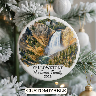 Persoonlijk Yellowstone National Park, Montana Keramisch Ornament