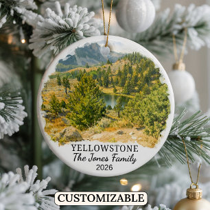 Persoonlijk Yellowstone National Park, Montana Keramisch Ornament