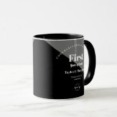 Persoonlijk zakelijk geschenk eerste dienstjaar mok (Voorkant rechts)