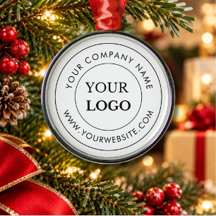Persoonlijk zakelijk logo merk Corporate Metalen Ornament