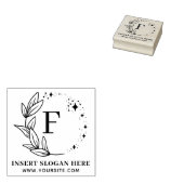 Persoonlijk Zakelijk Monogram Zelfinktdende Stempe Rubberstempel (Gestempeld)