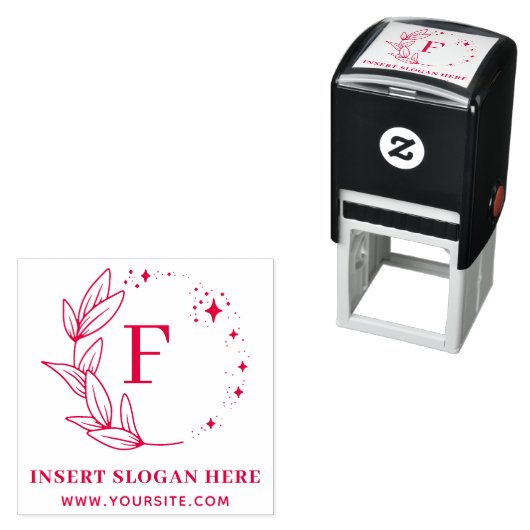 Persoonlijk Zakelijk Monogram Zelfinktende Stempel (In situ)