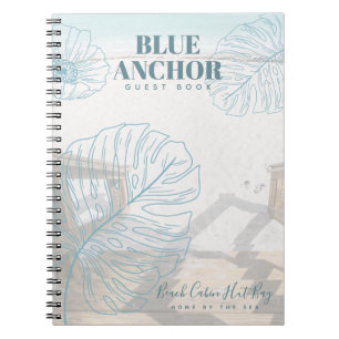 Persoonlijk Zee Beach Front Cabin Hut GUEST BOOK Notitieboek
