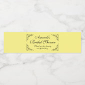 Persoonlijk zeer elegante bruidsfeestfeest waterfles etiket (Enkel label)