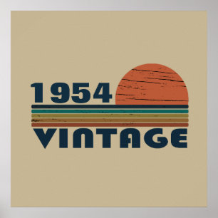 Persoonlijk zeventig vintage 70ste verjaardag poster