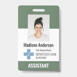 Persoonlijk ziekenhuis personeel logo & foto ID Badge