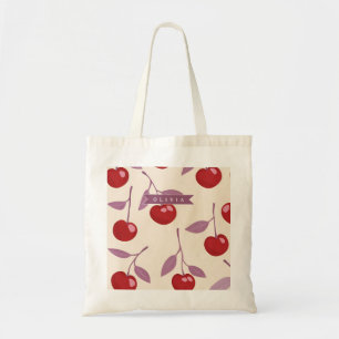 Persoonlijk Zoete Kersenpatroon Mooie Meisjesachti Tote Bag