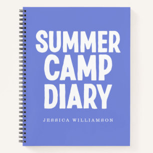 Persoonlijk zomerkampdagboek in Periwinkle Notitieboek