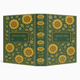Persoonlijk zonnebloem boek 3-ringband 1 1/2" multomap