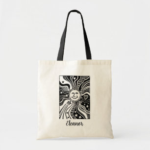 Persoonlijk Zonpatroon Tote Bag