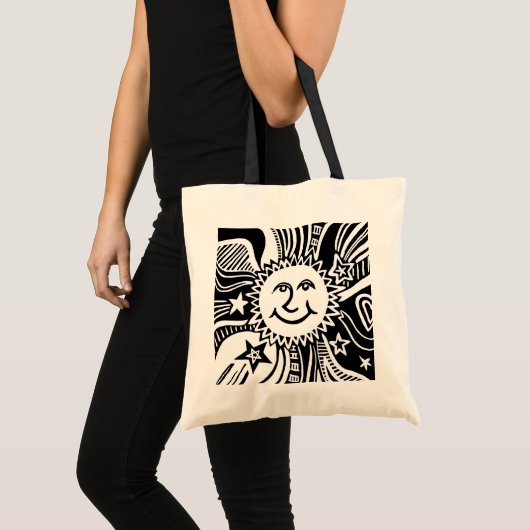 Persoonlijk Zonpatroon Tote Bag (Voorkant (product))