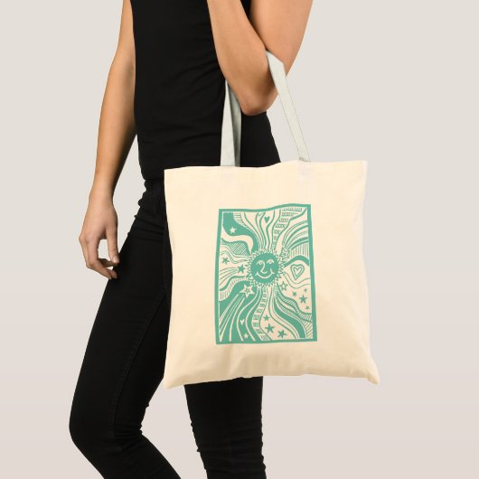 Persoonlijk Zonpatroon  Tote Bag (Voorkant (product))