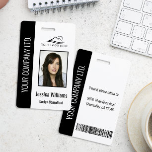 Persoonlijk zwart bedrijfsbeveiligings-ID voor wer Badge