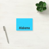Persoonlijk zwart en aqua post-it® notes (Kantoor)