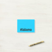 Persoonlijk zwart en aqua post-it® notes (Op bureau)